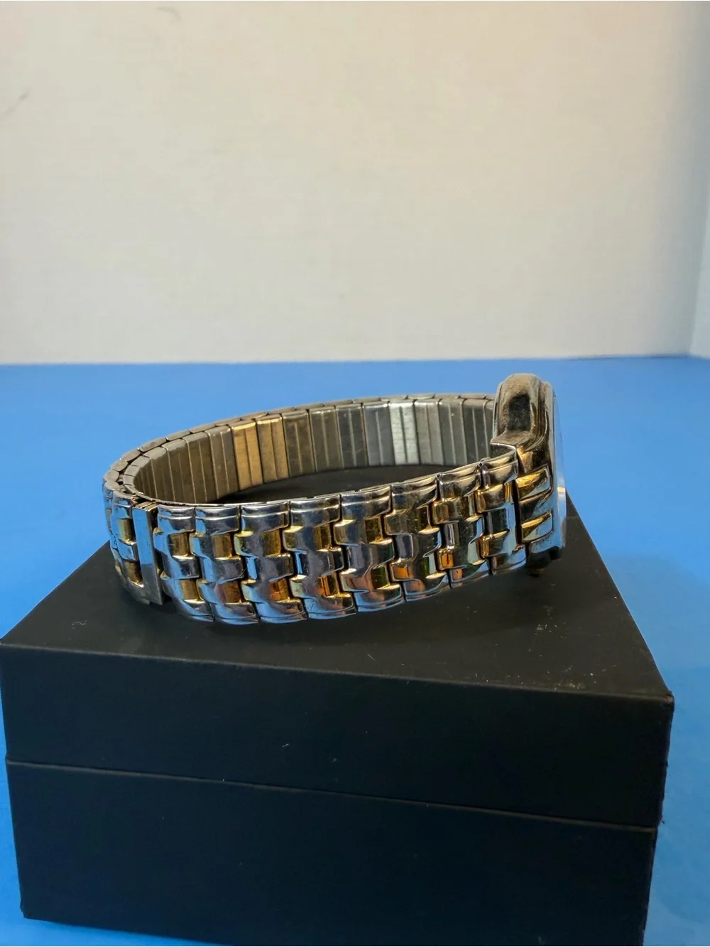 Anne Klein Silver and Gold-Tone Round Dial Watch
